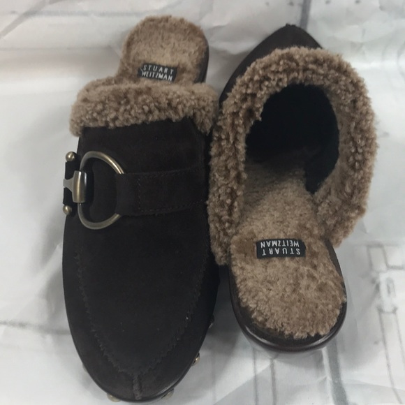 Size 6.5 Stuart weitzman Swede shoes. Brown - Picture 2 of 8